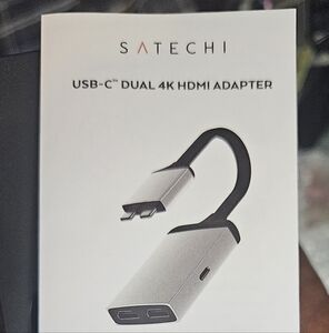 NEW SATECHI USB-C DUAL 4K HDMI W/ MIC